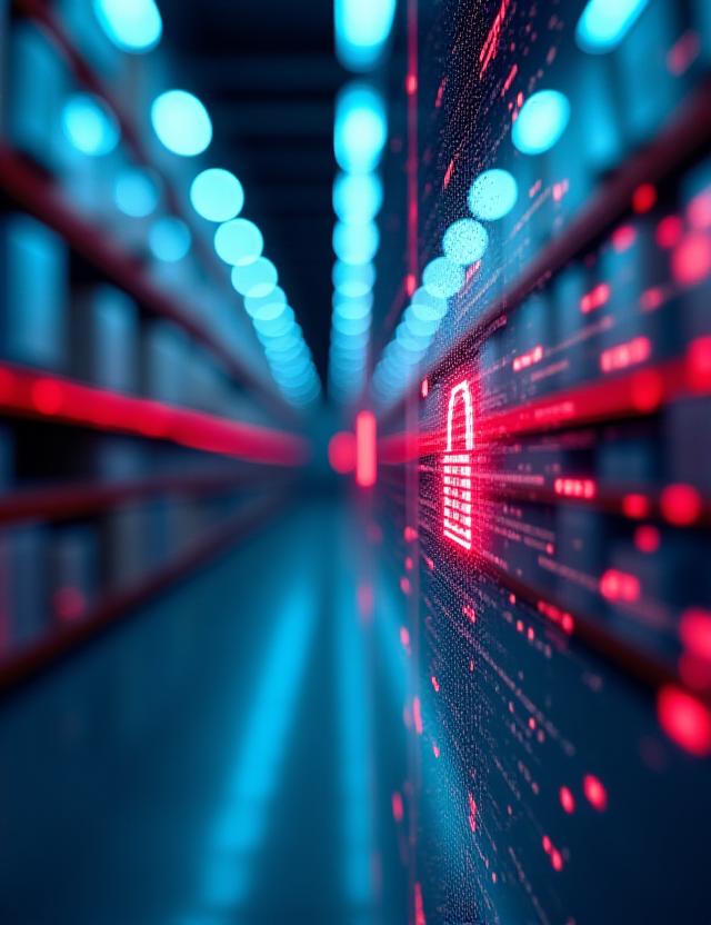 Secure data management and digital encryption visual